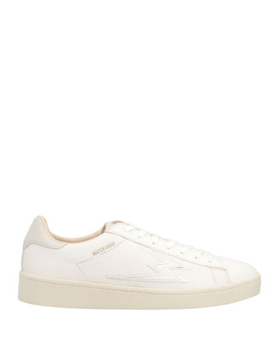Shop Moaconcept Woman Sneakers Ivory Size 6 Soft Leather In White