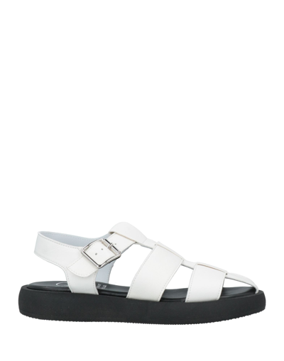 Shop Oroscuro Woman Sandals White Size 9 Soft Leather