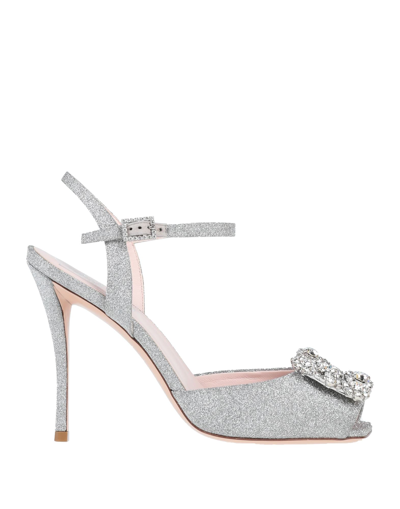 Roger Vivier Sandals In Silver