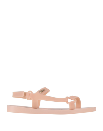 Shop Melissa Sun Woman Sandals Blush Size 6 Pvc - Polyvinyl Chloride In Pink