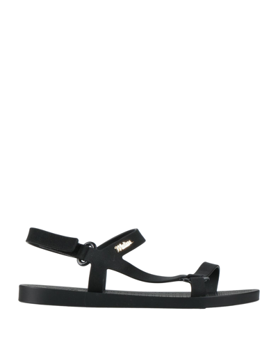 Shop Melissa Sun Woman Sandals Black Size 7 Pvc - Polyvinyl Chloride