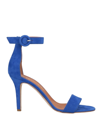 Shop Via Roma 15 Woman Sandals Blue Size 10 Soft Leather