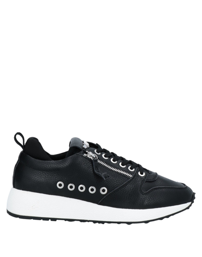 Shop Cesare Paciotti 4us Man Sneakers Black Size 7 Calfskin