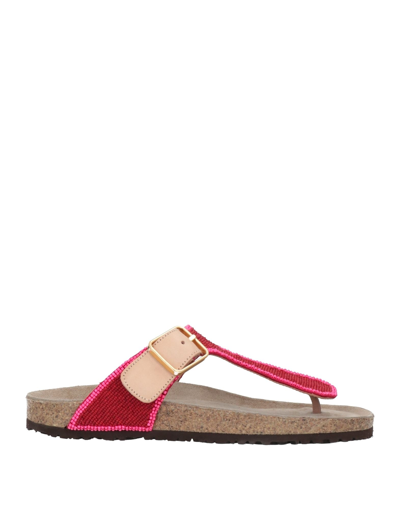 Shop Maliparmi Toe Strap Sandals In Red