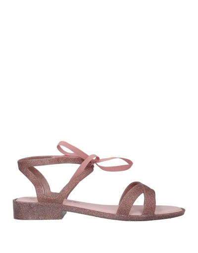 Shop Melissa + Jason Wu Woman Sandals Pastel Pink Size 6 Pvc - Polyvinyl Chloride