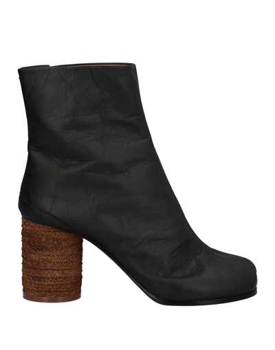 Shop Maison Margiela Woman Ankle Boots Black Size 6 Textile Fibers
