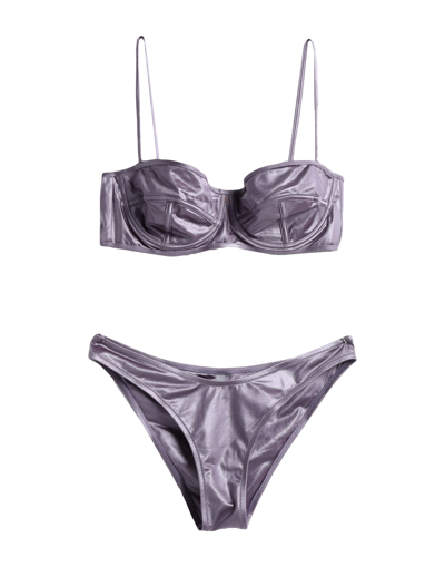 Shop Suahru Woman Bikini Mauve Size M Polyamide, Elastane In Purple