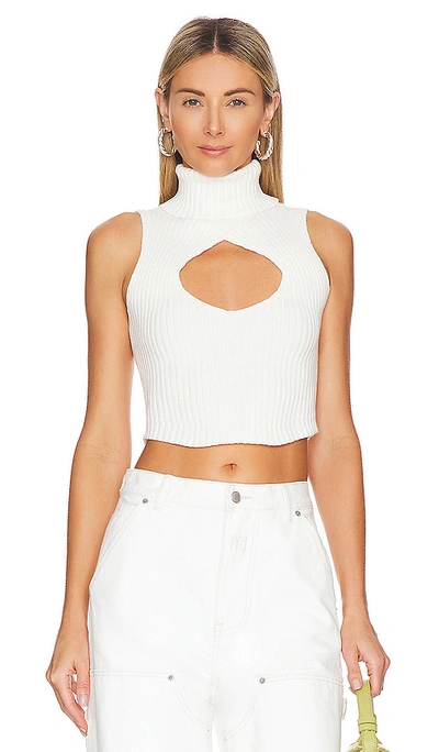 Shop Lovers & Friends Caitlyn Cropped Sweater In Ivory