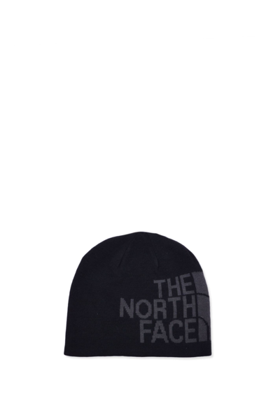 The North Face Reversible Banner Beanie Hat In Black,grey | ModeSens