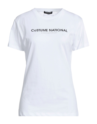 Shop Costume National Woman T-shirt White Size S Cotton
