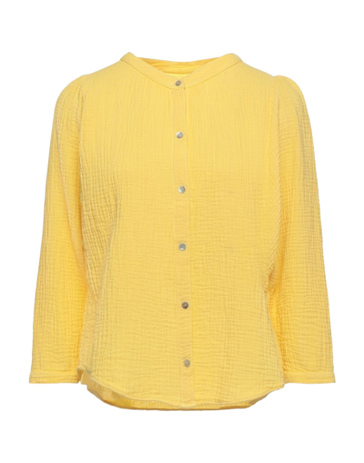 Shop Honorine Woman Shirt Yellow Size Xs Cotton