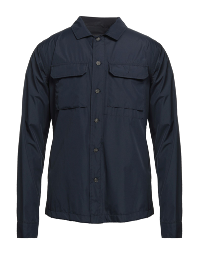 Shop Adhoc Man Shirt Midnight Blue Size 40 Polyester
