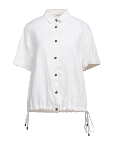 Peserico Shirts In Ivory