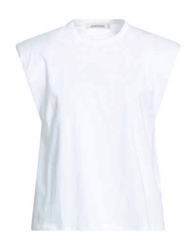 Shop Nostrasantissima Woman T-shirt White Size L Cotton, Elastane