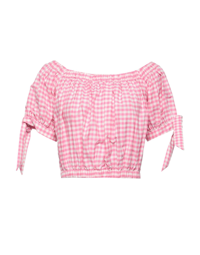 Shop Jijil Woman Top Pink Size 6 Cotton, Polyester