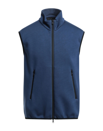 Shop Esemplare Man Sweatshirt Midnight Blue Size L Viscose