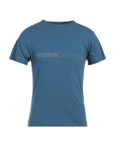 Shop Momo Design Man T-shirt Slate Blue Size S Cotton, Elastane