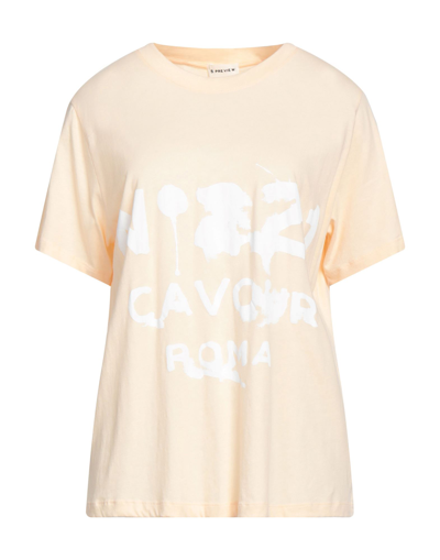 Shop 5preview Woman T-shirt Apricot Size Xs Organic Cotton In Orange