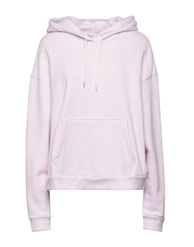 Shop John Elliott Woman Sweatshirt Lilac Size 2 Cotton In Purple