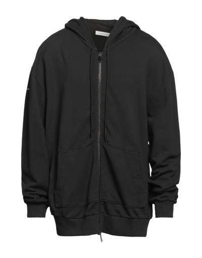 Shop Nostrasantissima Man Sweatshirt Black Size M Cotton, Elastane
