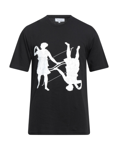 Shop Mnml Couture Man T-shirt Black Size Xl Cotton