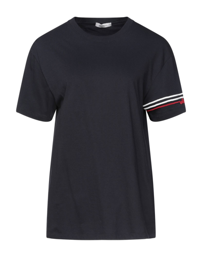 Shop Valentino Garavani Man T-shirt Midnight Blue Size M Cotton, Polyester