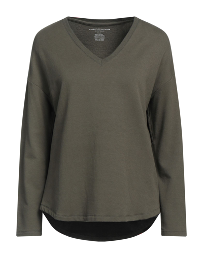 Majestic Sweatshirts In Green