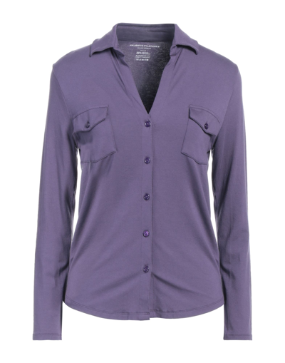 Shop Majestic Filatures Woman Shirt Dark Purple Size 1 Viscose, Elastane
