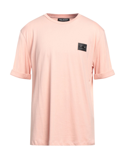 Shop Neil Barrett Man T-shirt Light Pink Size Xl Cotton