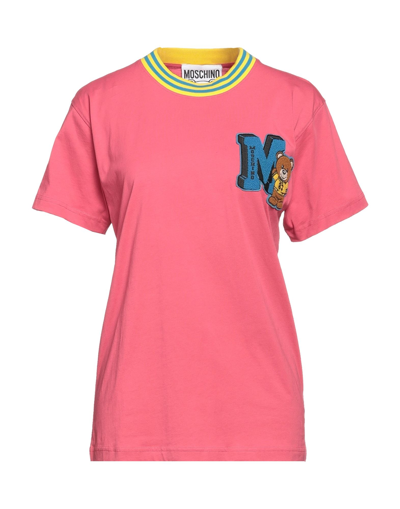 Shop Moschino Woman T-shirt Pink Size Xs Organic Cotton