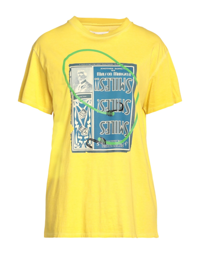 Shop Maison Margiela Woman T-shirt Yellow Size Xl Cotton