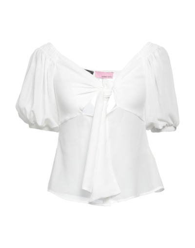 Shop Denny Rose Woman Top White Size L Polyester