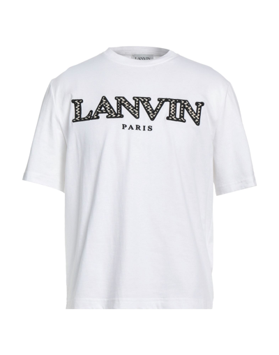Shop Lanvin Man T-shirt White Size 4xl Cotton