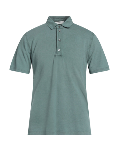 Shop Alpha Studio Man Polo Shirt Dark Green Size 38 Cotton