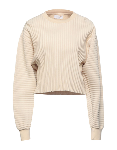 Shop John Elliott Woman Sweatshirt Ivory Size 3 Cotton, Rayon, Elastane In White