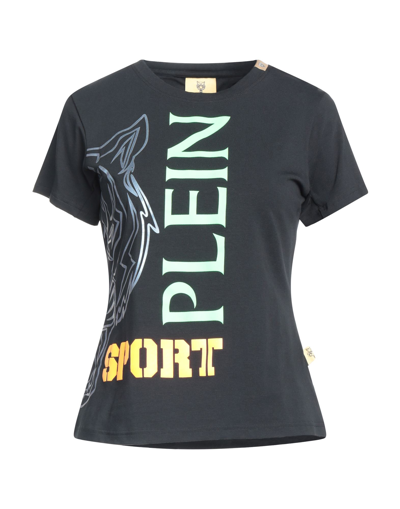 Shop Plein Sport Woman T-shirt Black Size L Cotton, Elastane