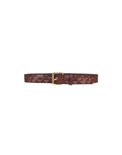 Shop Campomaggi Belts In Dark Brown