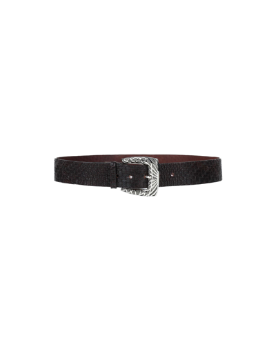 Shop Orciani Woman Belt Dark Brown Size 39.5 Soft Leather