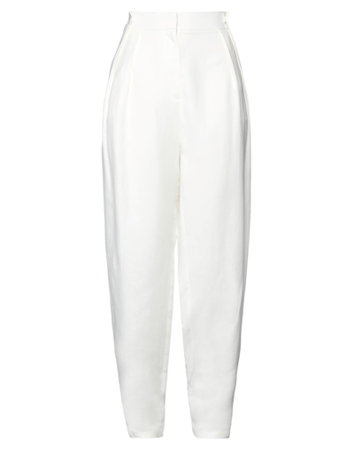 Shop Patrizia Pepe Woman Pants White Size 8 Linen, Viscose