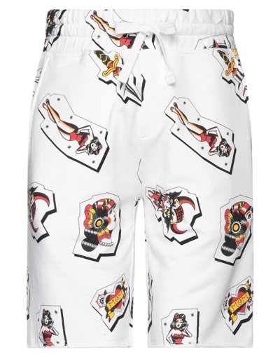 Hydrogen Man Shorts & Bermuda Shorts White Size S Cotton In White