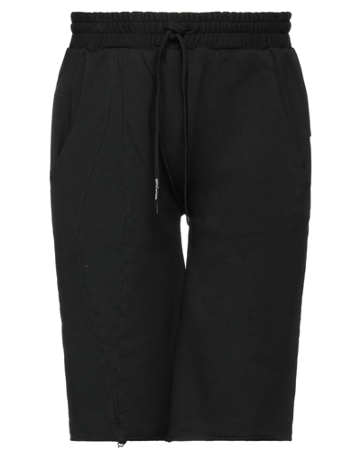 Shop Nostrasantissima Man Shorts & Bermuda Shorts Black Size Xl Cotton