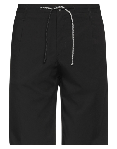 Shop Daniele Alessandrini Homme Man Shorts & Bermuda Shorts Black Size 30 Polyester, Viscose, Elastane