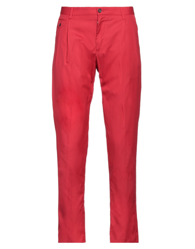 Shop Dolce & Gabbana Man Pants Red Size 36 Cotton