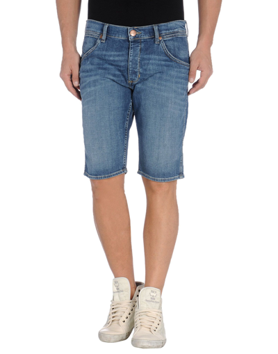 Shop Wrangler Man Denim Shorts Blue Size 29 Cotton, Elastane