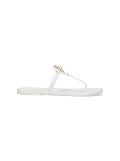 Shop Tory Burch 'mini Miller Jelly' Sandals In Bianco
