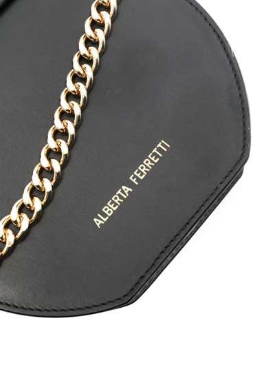 Shop Alberta Ferretti Bead-embellished Satchel Bag In Black