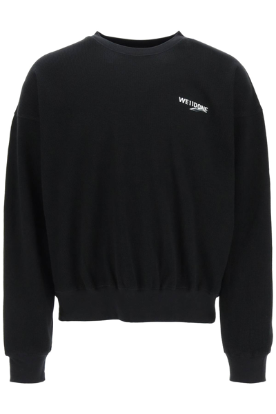 Shop We11 Done We11done 1506 Logo Sweatshirt In Black