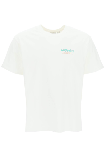 Shop Gramicci Mountaineering Cotton T Shirt In White