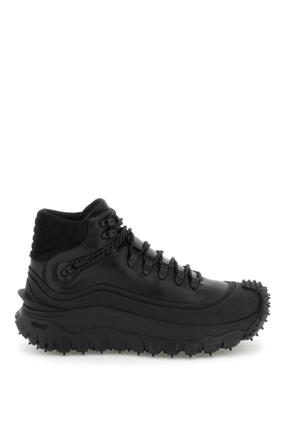 Shop Moncler Basic Trailgrip High Gtx Sneakers In Black