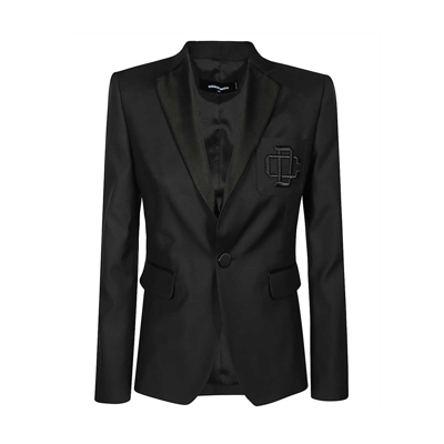 Shop Dsquared2 Single-breasted Jacket In Black